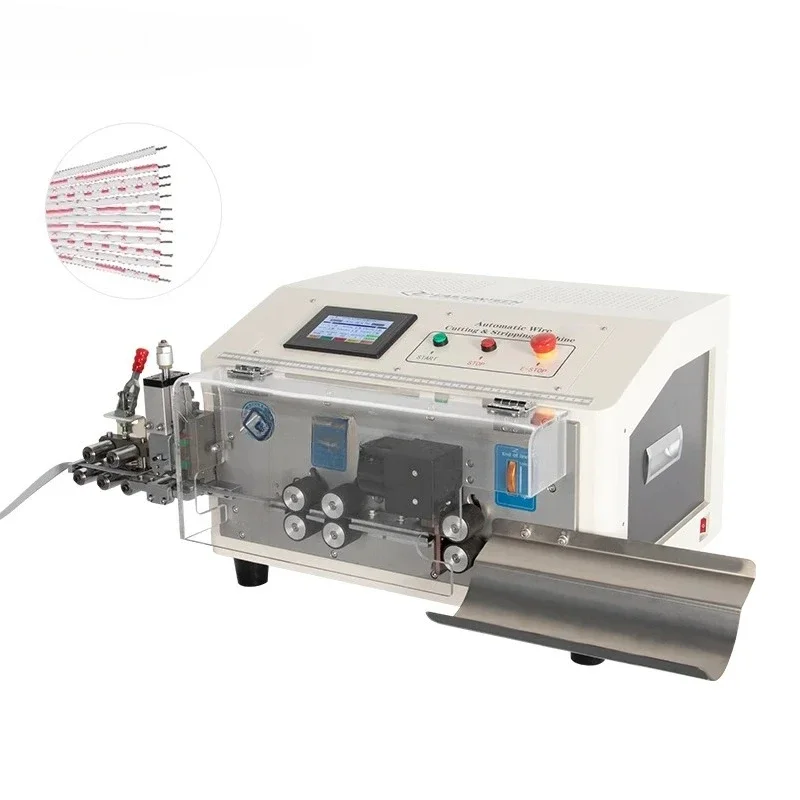 Automatic 2-12P Flat Cable Splitting Stripping Machine EW-3045 Ribbon Wire Cut Split Peel Machine