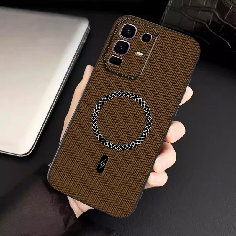 Biruiqu Infinix Note 50 Pro + New Ultra-thin Magnetic Leather Shock-absorbing Protective Phone Case