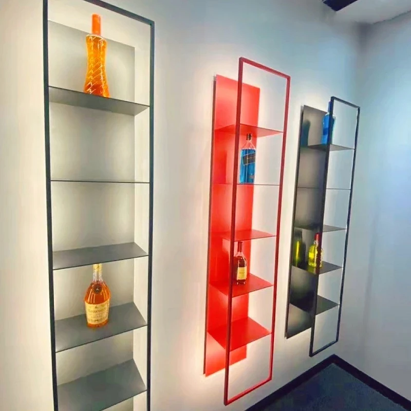 Aluminum Alloy Small Storage Bar Cellar Holder Wine Racks Unique Cabinets Corner Modern Ar Para Vinos Display Cabinet