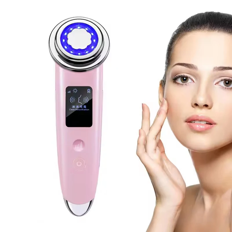تنظيف وإزالة السموم العلاج بالضوء أداة التجميل تنظيف الوجه جهاز التجميل أداة العناية بالعين لشد الجلد