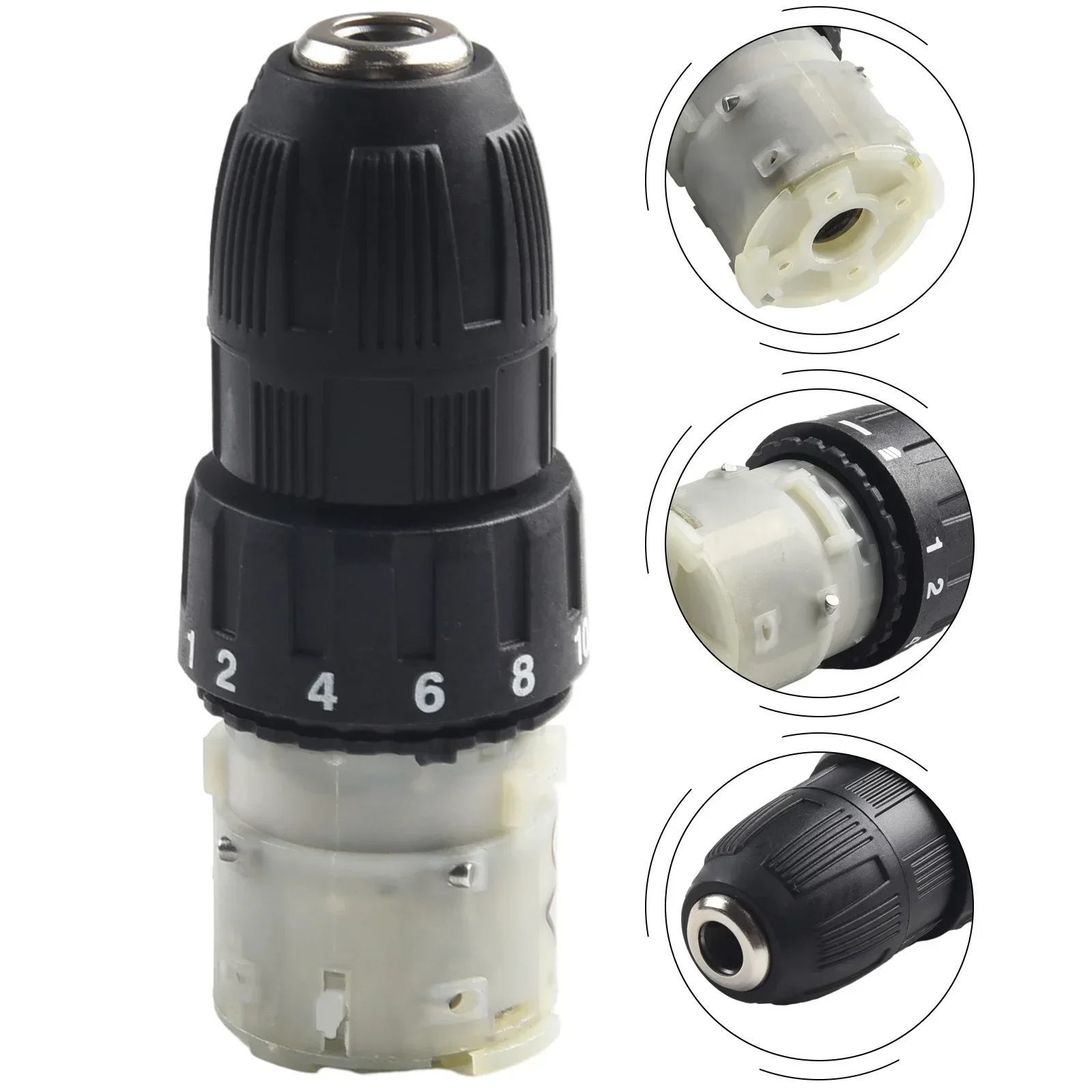 Chave de Fenda Motor de Broca Caixa de Engrenagens de Alto Torque Caixa de Engrenagens para Broca Elétrica 12v 16.8v 21v Acessórios de Substituição de Ferramenta Elétrica