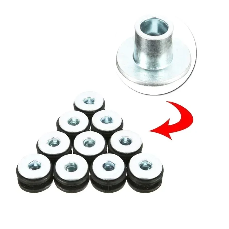 NEW 10pcs Motorcycle Rubber Grommets Bolt Kit Pressure Relief Cushion Accessories For Honda Yamaha Bolt nut Motorcycle Grommets