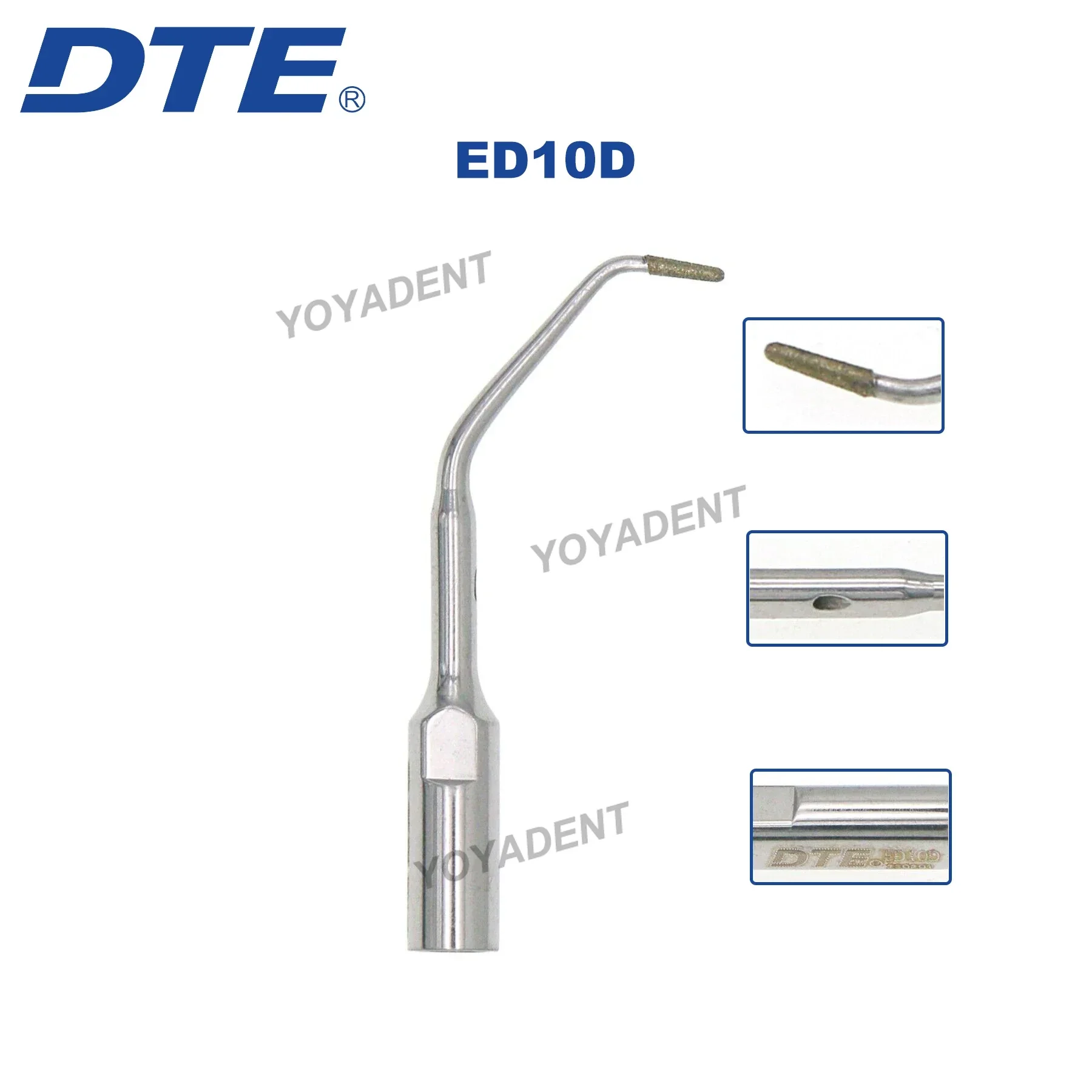 Woodpecker DTE Dental Ultrasonic Scaling Tips ED10 ED10D ED11 ED11D Root Canal Softly Treatment Fit SATELEC NSK Diamond Coated