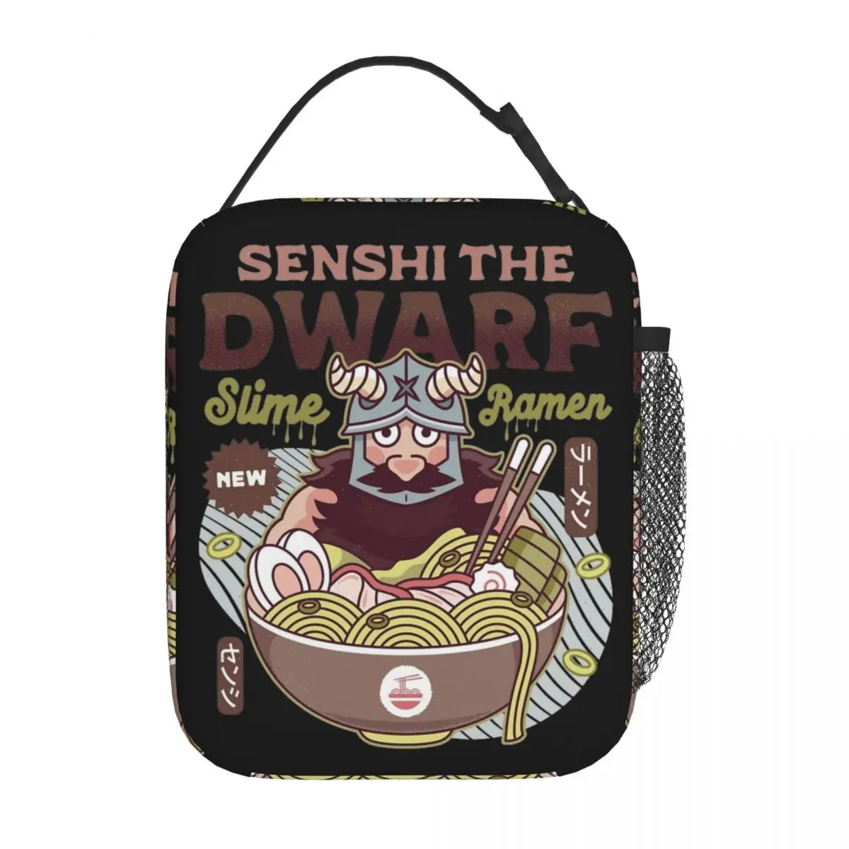 Dwarf Chef Slime Ramen Insulated Lunch Bags Cooler Meal Container Delicious in Dungeon Large Tote Lunch Box Men Women College