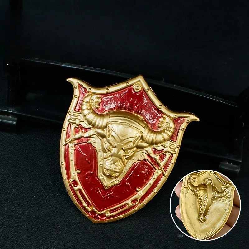 6 cm Divine Bull Shield Legering Anime Model Ambachten Desktop Decoratie Spel Randapparatuur Collectie Prachtige Festival Geschenken Speelgoed Kid