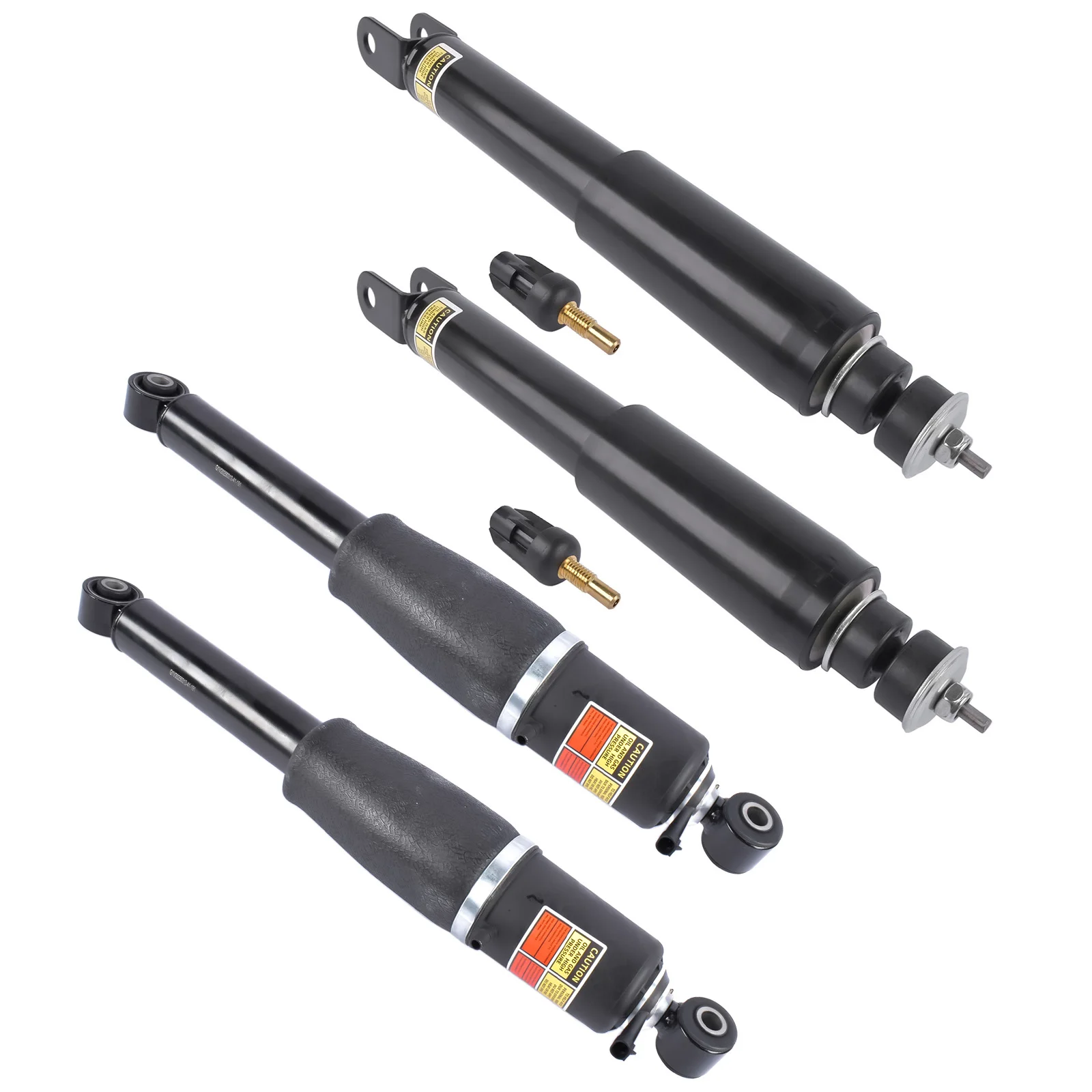 

AP02 4Pcs Front + Rear Air Suspension Strut Shocks For Cadillac Escalade Chevy Avalanche Suburban Tahoe GMC Yukon 00-06 22187159
