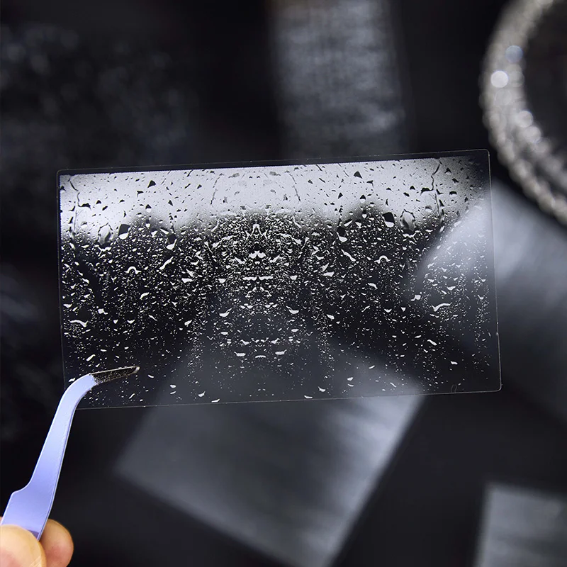 Card Lover 20 Pcs [Today's Rain Series] Rainwater Themed Tent Landscape Material Sticker PET Material Scrapbook Kit