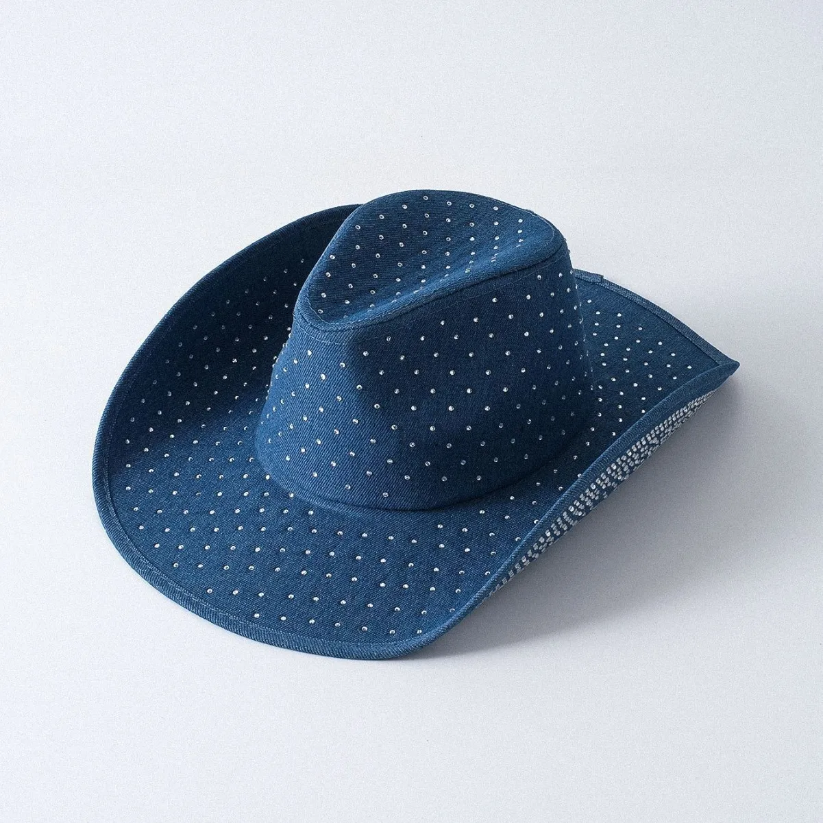 HongLuan Zwart Glitter Kostuum Hoed Volwassene & Cowboyhoeden Strass voor Vrouw, Cowboy Cosplay Vrouwelijke Accessoires & Cowgirl Cap