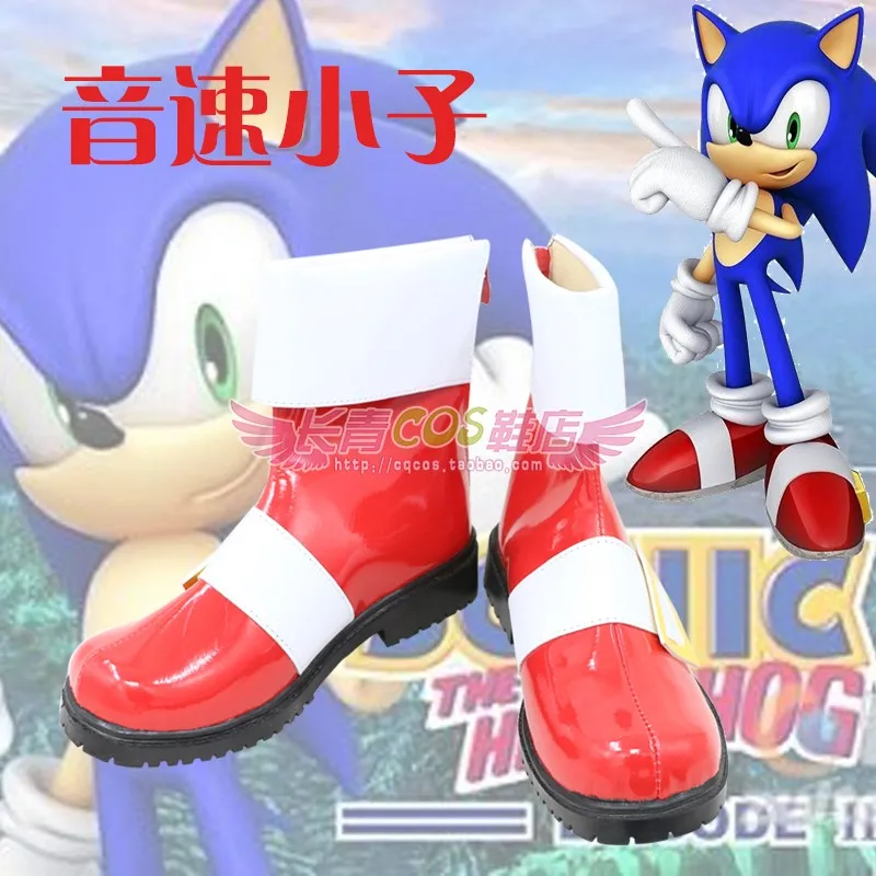 

Обувь для косплея Sonic, ботинки, костюмы ежа на Хэллоуин, аксессуары на заказ