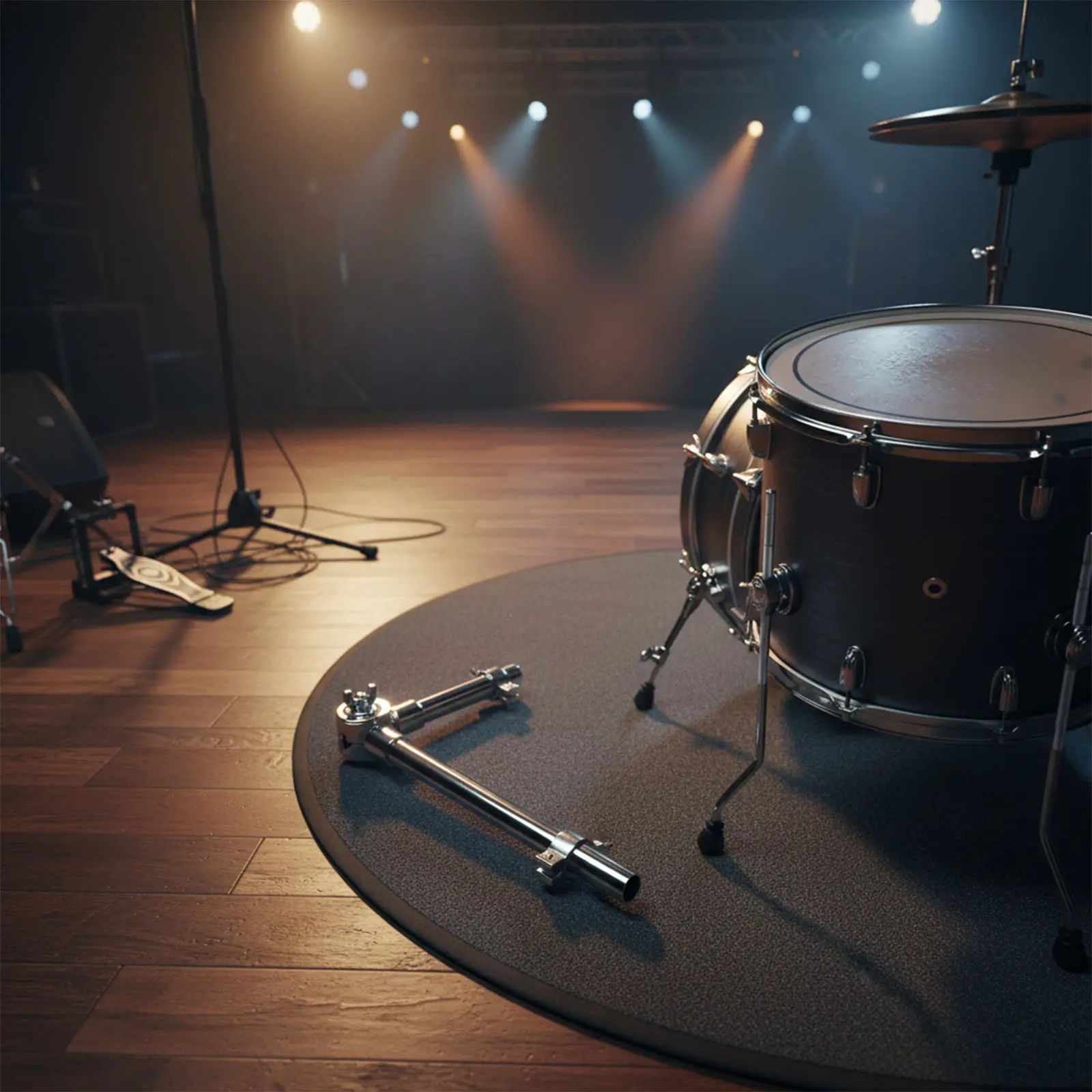 

Подставка для малого барабана, серебряный металлический держатель барабана Tom, изысканный складной кронштейн для аксессуаров для музыкальных инструментов