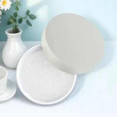 Empty Loose Powder Box Premium Plastic Transparent Compact Container for Makeup Foundation Blusher DIY Powder Mixing Case