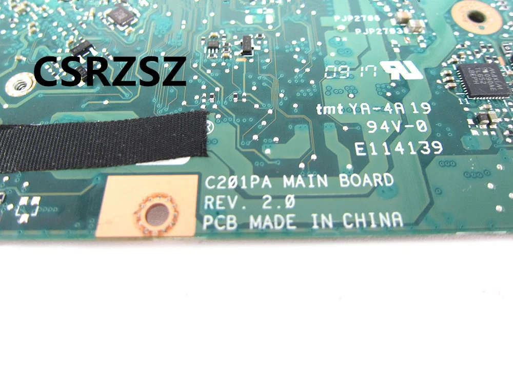 اللوحة الأم للكمبيوتر المحمول ASUS C201P C201PA REV 2.0 RK3288-C 4GB RAM تم اختبارها بشكل جيد #3