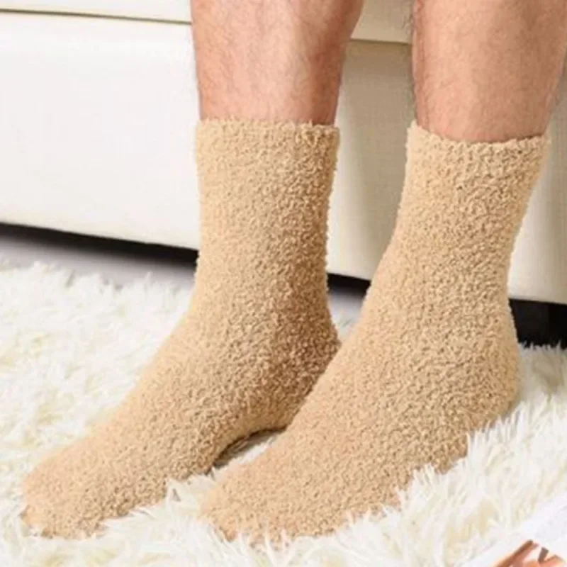 Calcetines cálidos de invierno para hombre y mujer, medias térmicas de tubo medio resistentes al frío, fotografía de compras al aire libre, medias cómodas de longitud media