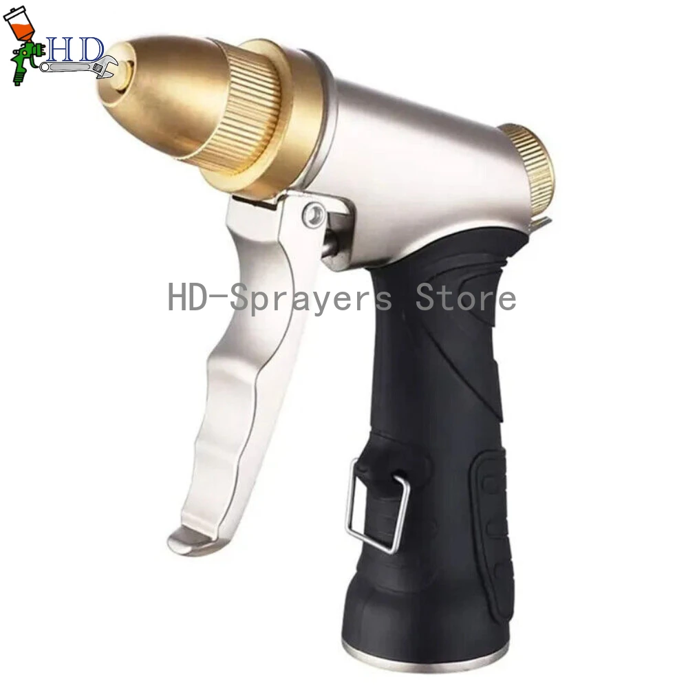 Upgrade Garden Hose Nozzle Sprayer with Metal Handheld Water Nozzle