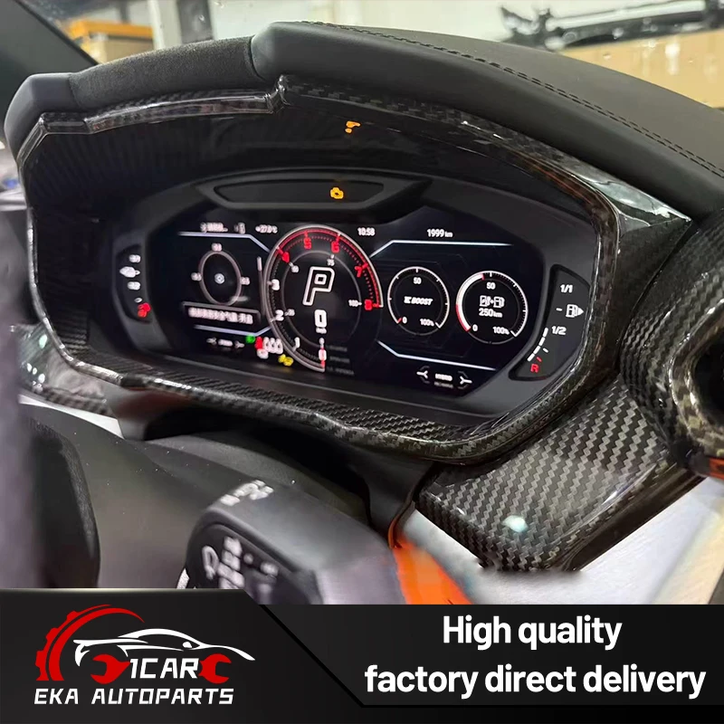 Real Dry Carbon Fiber Interior Trim Strips For Lamborghini Urus SE 2025 2026 Hybrid PHEV Super SUV 1:1 OEM Dashboard Decor Trim