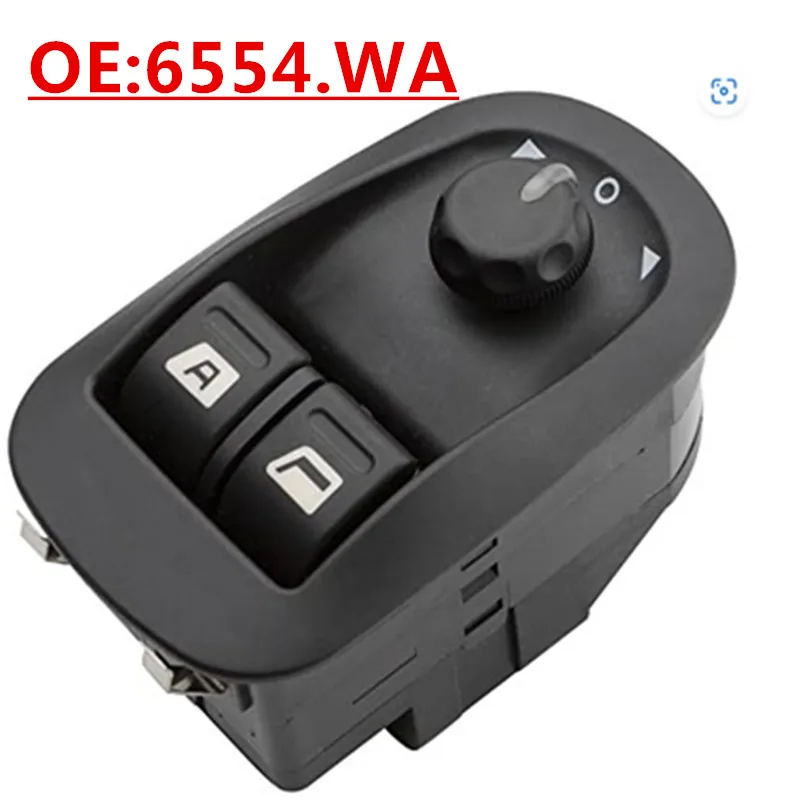 OE:6554.WA 6554WA  6552.WP 6552WP 96622541XT Power Window Master Control Switch For Peugeot 206 2000-2009 ,17 Pins