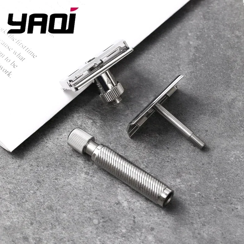 Yaqi Ultima Mens Safety Razor Slant Head Adjustable Stainless Steel Slope