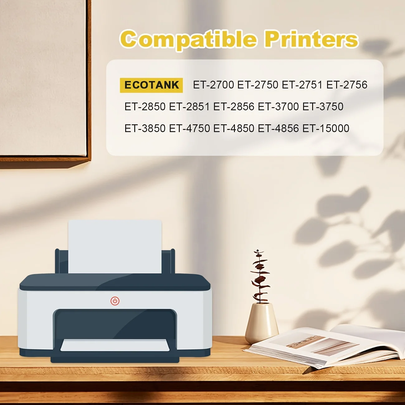 حبر epson 102 متوافق مع ECOTANK ET-2700 ET-2850 ET-3700 ET-3850 ET-4750