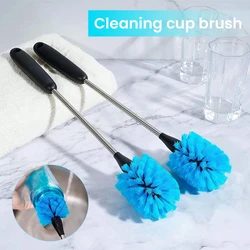 3-in-1 Stainless Steel Water Bottle Brush Set Cleaning Brush Long Handle Water Bottles Cleaner Washing Kitchen Scrubbing Tools