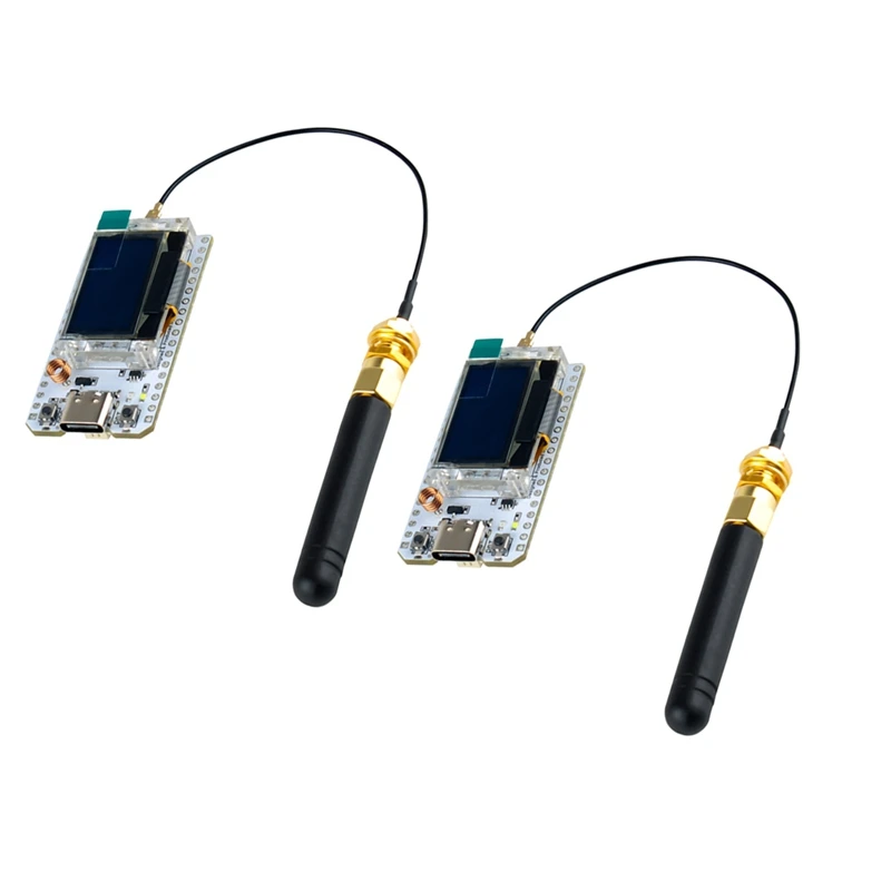 2 Sets LoRa Development Board LoRa32 V3 Kit ESP32 S3 WiFi+BT Module SX1262 OLED Display for Meshtastic LoRaWAN-A27R