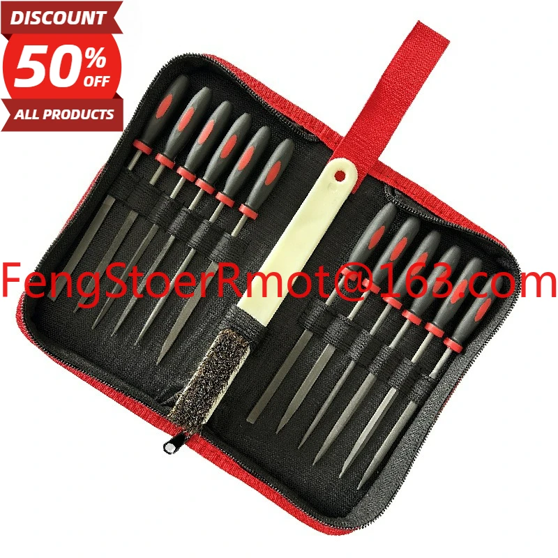 

Mini Woodworking Tool File Assorted Steel File 12-piece Set Assorted File Canvas Bag