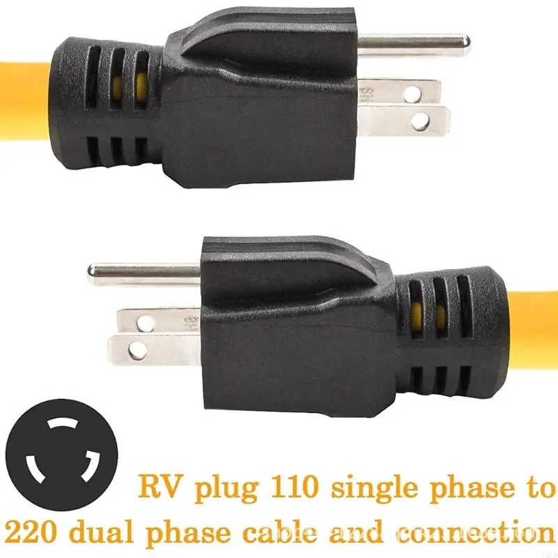 A2UD 12AWG 125V ذكور مزدوج سلك التمديد 5-15p إلى 5-15p لمفتاح النقل