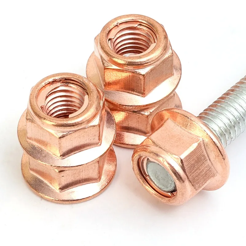 العادم شفة الجوز M8 النحاس المغلفة ل E30 3-سلسلة المنوع النازل ترصيع الذاتي قفل ارتفاع درجة الحرارة المكسرات طقم تصليح 20 قطعة