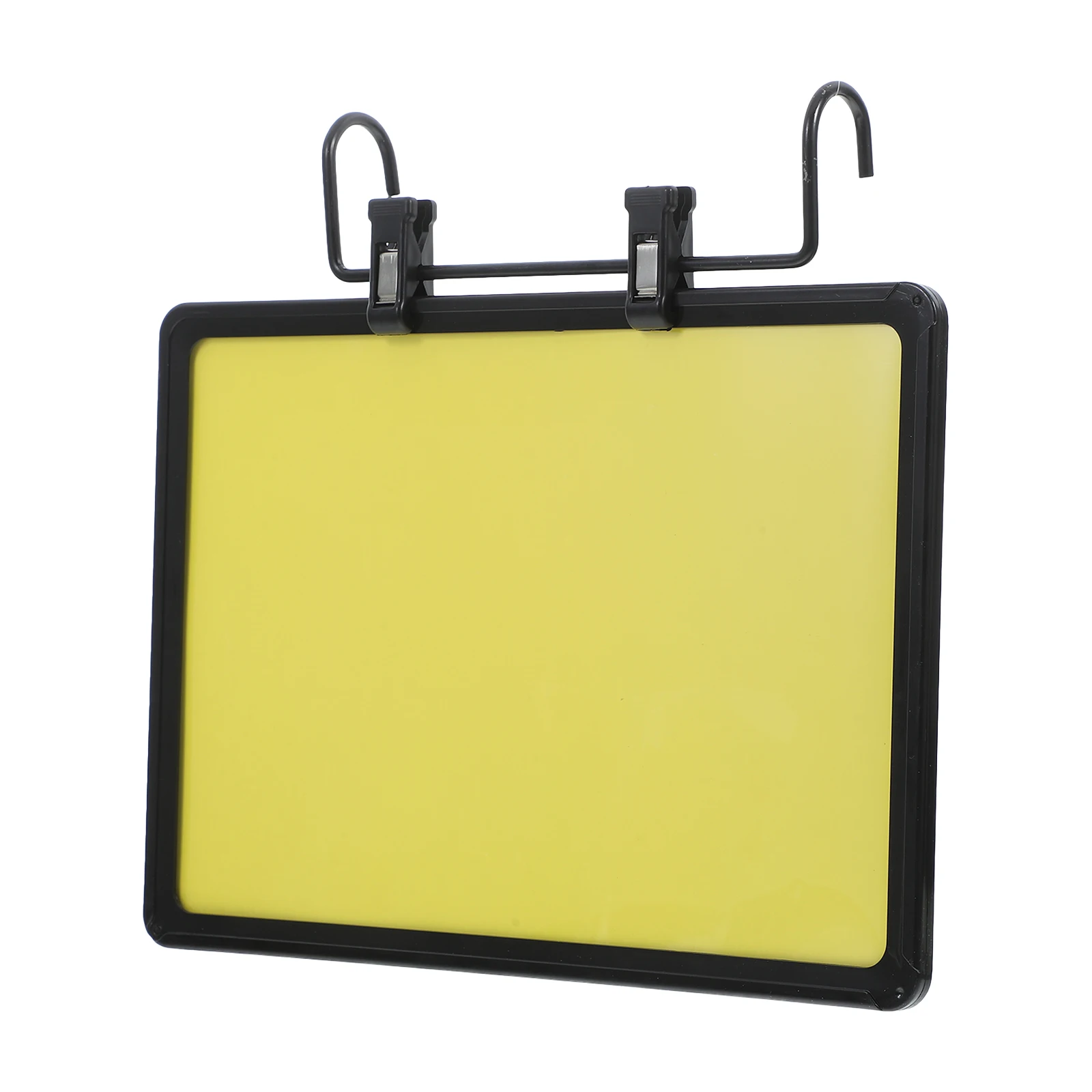 

Double Sided Hanging Price Tag Signs Erasable Writable Supermarket Display Clip Holder Food Labels Plastic Info Tag