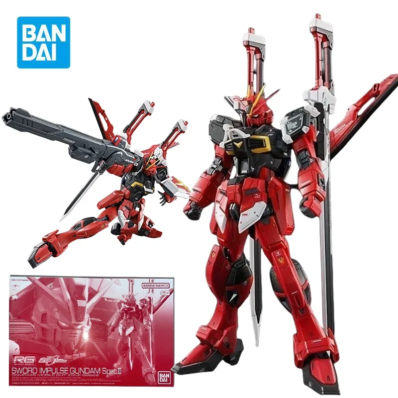 

BANDAI PB RG 1/144 ZGMF-56E2/β Sword Impulse Gundam SpecⅡ/Spec2 Action Figures Mobile Suit Gundam Seed Freedom Anime Model Kit
