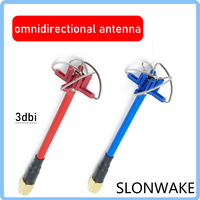 5.8G 3dBi 4 Leaf Clover AV Transmission RHCP FPV Antenna SMA / RP-SMA Red Blue For Aomway Camera 5.8G FPV reciver Racing Drone