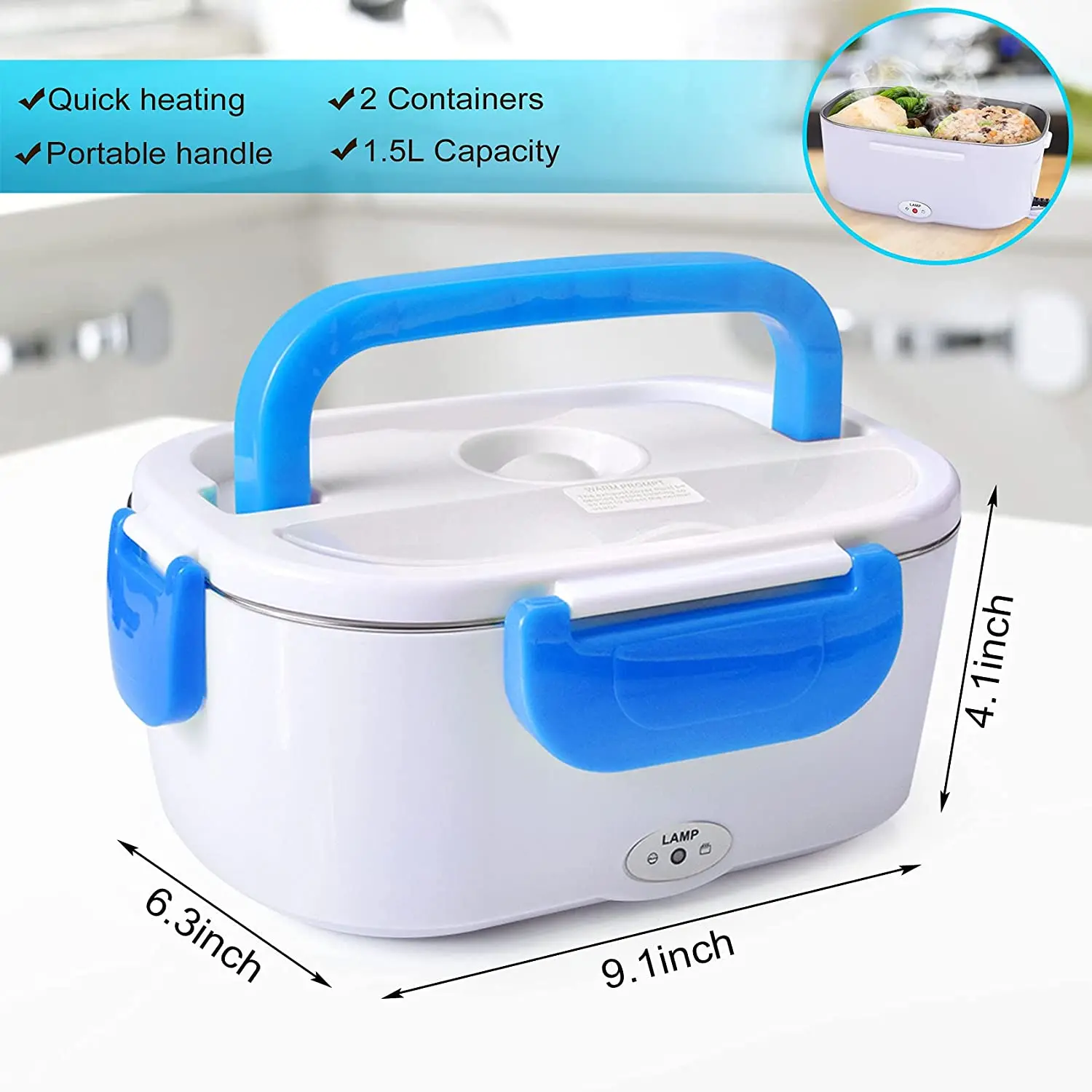 110V/220v insulated lunch box self-heating lunch box