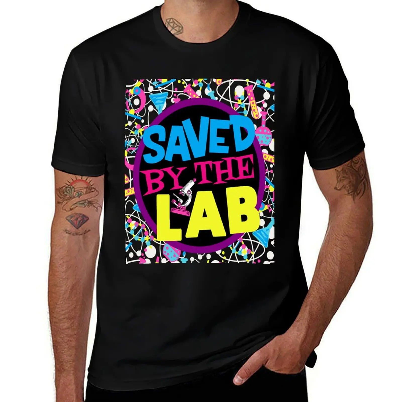 

SAVED BY THE LAB~LAB WEEK 2023 (1)MEDICAL LABORATORY SCIENTIST T-Shirt Casual Trendy Streetwear Tee Shirt