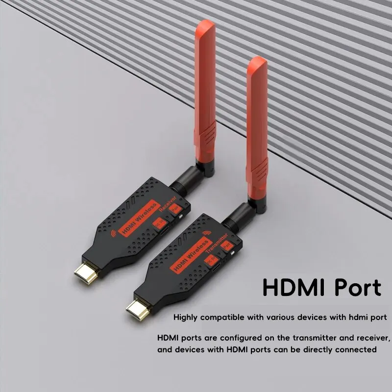 Extensor HDMI inalámbrico, receptor transmisor de vídeo para PS4, cámara, portátil, PC a TV, Monitor, proyector, 1080P, 150m, 1 TX a 4 divisores