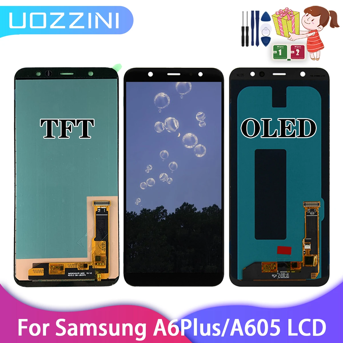 توفير شاشة TFT AMOLED لجهاز Samsung A6 Plus 2018 (A605) – تقييم ونصائح للاستخدام الفعّال