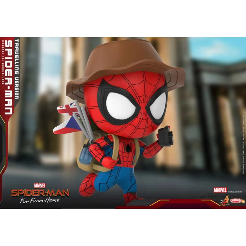 

In Stock Original HotToys COSBABY SPIDER MAN COSB672 Spider Man Far From Home Movie Character Model Collection Artwork Q Version