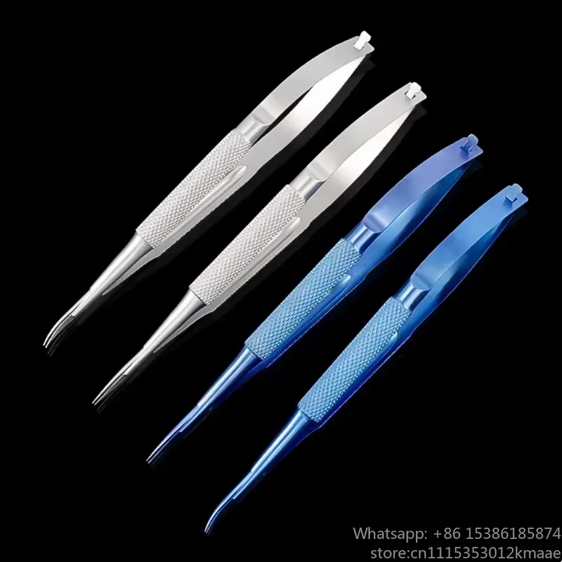 Vequyn Manual Straight/Curved Micro Corneal Scissors Titanium Alloy/Stainless Steel for Ophthalmic Surgery and Double Eyelid