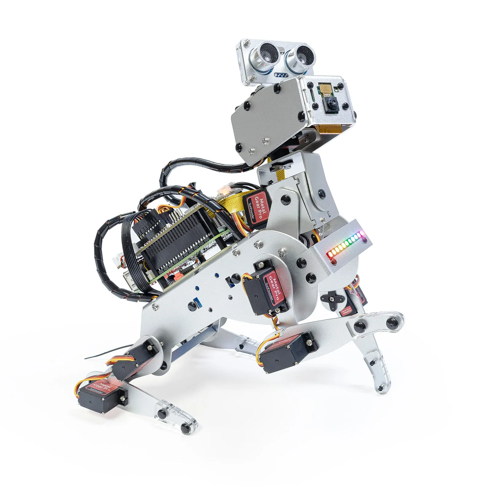 Raspberry Pi 5/4/3B+/Zero 2w AI Openclaw LLM Programming Robot Dog PiDog