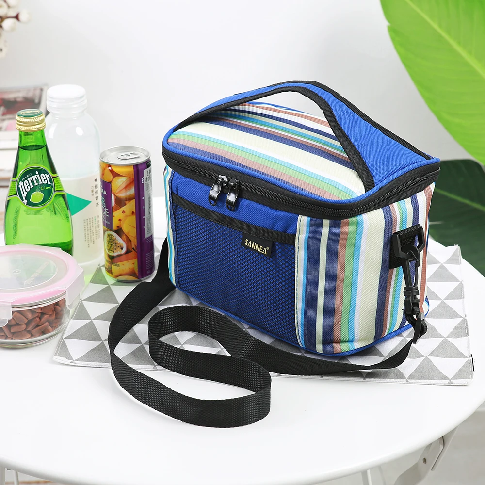 SANNE 5L Thermo Lunch Bag Picnic Bag Simple and Stylish Waterproof Cooler Bag Insulated Lunch Box Thermal Lunch Bag for Kids