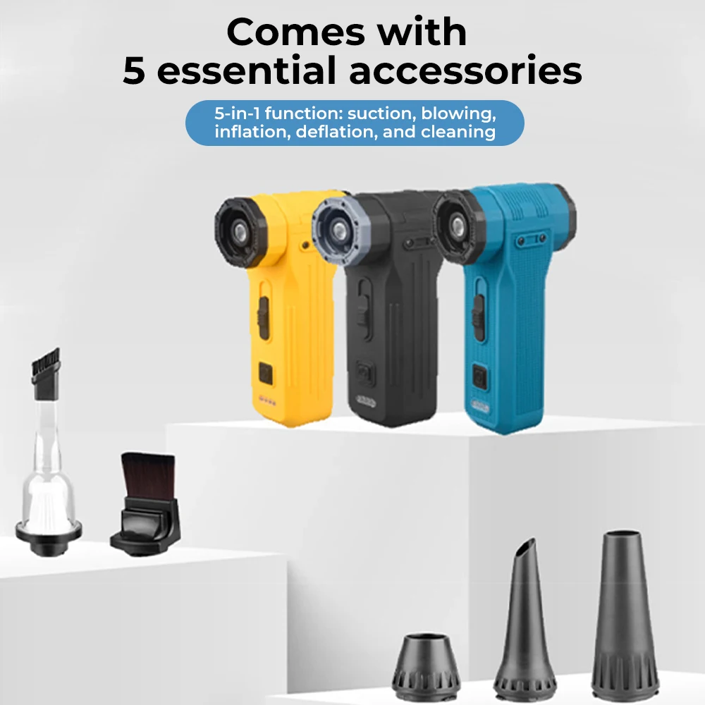 300000 دورة في الدقيقة عالية الطاقة توربو مروحة نفاثة فرش السيارات الكهربائية منفضة الهواء 3 التروس سرعة منفاخ الغبار أداة نظيفة منفاخ هواء قوي