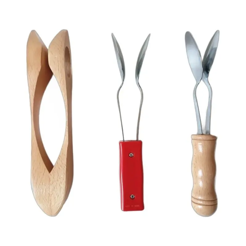 

SOFT-Musical Spoons For Adults Funny Wind Plaything 3Pcs Wooden/Metal Instrument Metronome Ring Gift