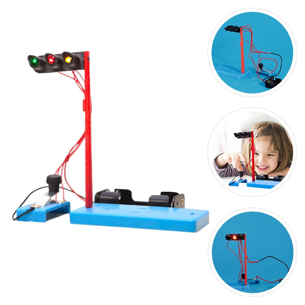 Modelo de semáforos caseiros para crianças () Kit de experimento científico infantil