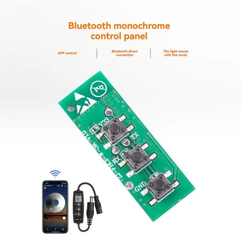 DT51 Bluetooth LED Dimmer Control Board Monochromatic Strip Light Controller ZENGGE APP Music