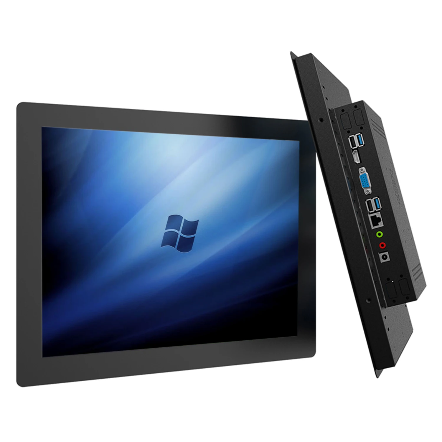 

15.6 Inch Mini Computer Industrial Tablet All In One PC Panel Resistive Touch Screen J1900 J1800 Win10 Pro Buckles Mounting