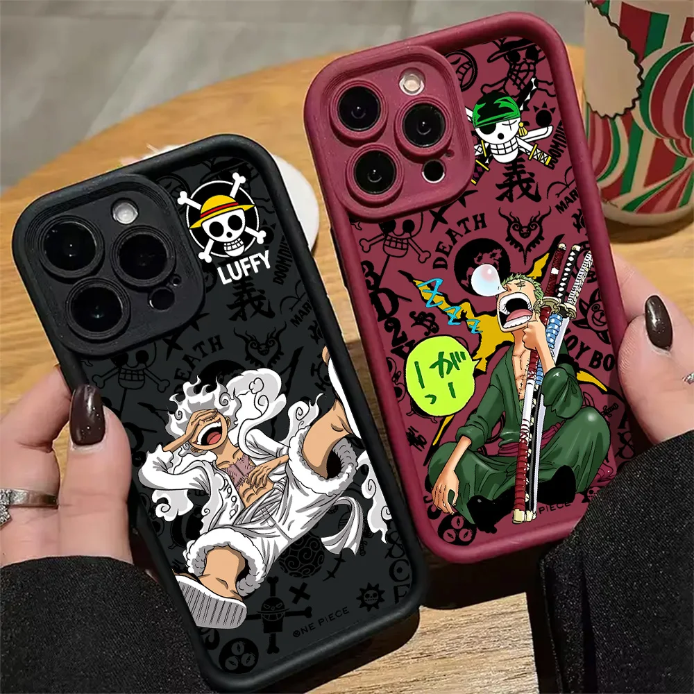 Anime One Piece Luffy Zoro Handyhülle für Oppo Find X9 A6S A60 A98 A78 A58 A38 A57 A76 A94 A54 A79 F29 F31 Pro Plus 4G 5G
