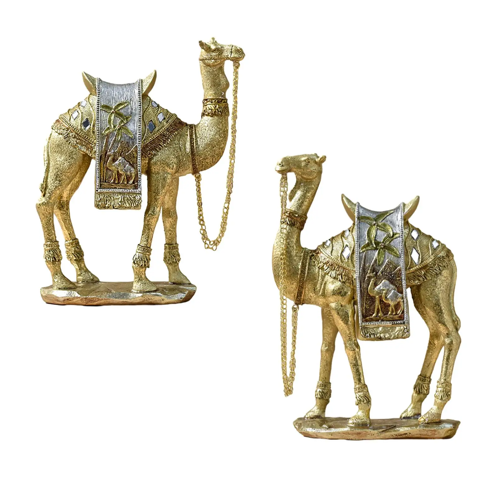 Camel Figurine Resin Animal Model for Living Room Shelf Decoration