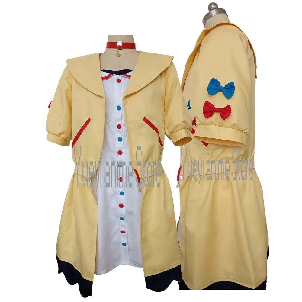 Anime Inugami Korone Cosplay Costume Women Cute Dress Skirt Coat Uniform Accessories Halloween Carnival Party Outfits customized