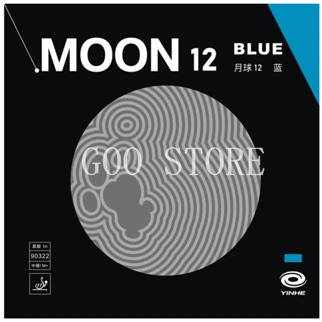 YINHE Moon 12 niebieski tenis stołowy guma Galaxy Pips-In oryginalna guma do Ping ponga YINHE
