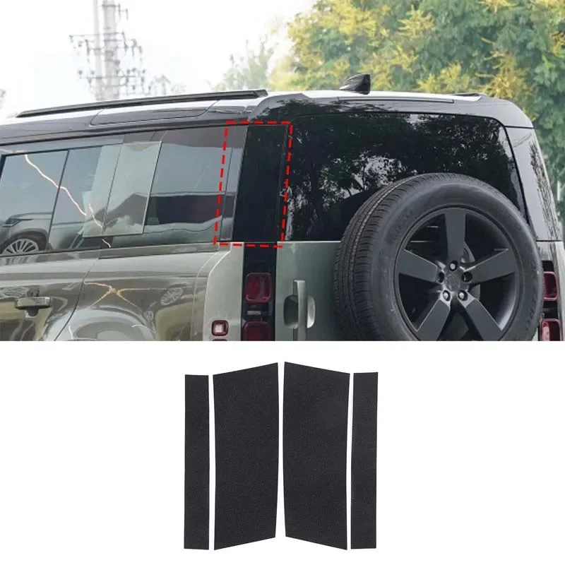 

For Land Rover Defender 90 110 130 2020-2024 PVC Black Car Tailgate Center column Trim sticker Car Accessories