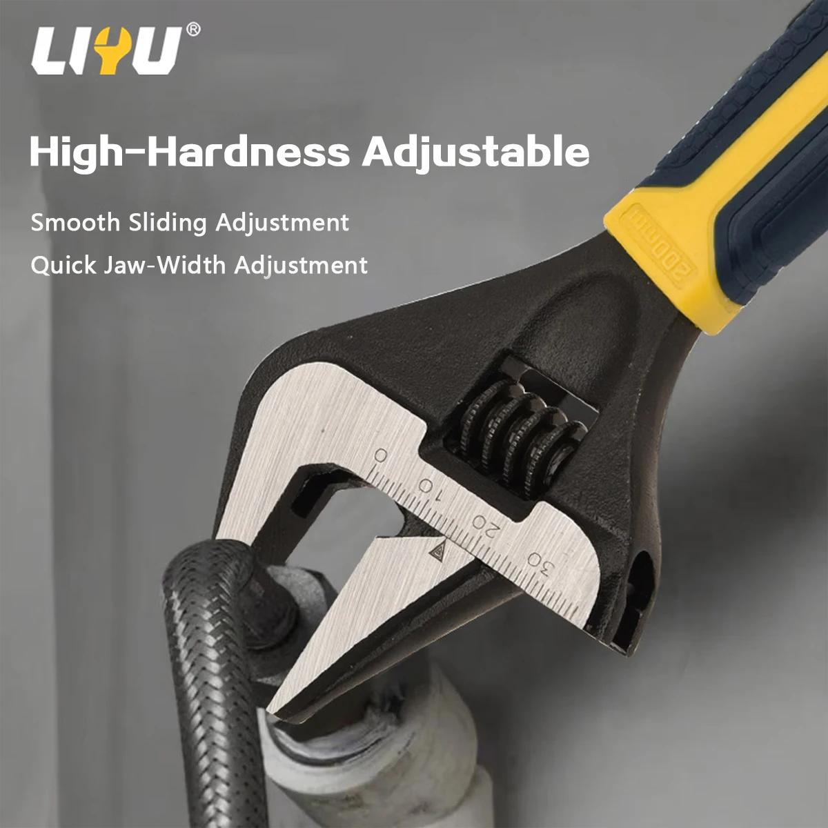 Adjustable Wrench Large Opening Spanner 200mm Long Jaw Multifunctional Plumbing Pipe Wrench Universal Adjustable Spanner Au