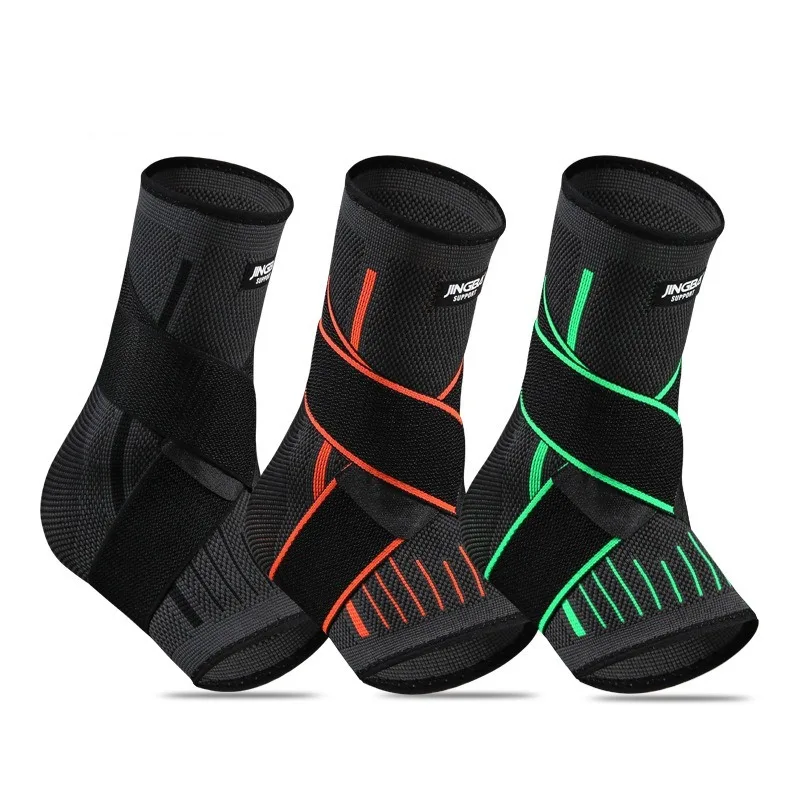 AliExpress OIMG 1Pcs Men Women Foot Joint Ankle Protector  Elastic Knitted Sports Ankle Support Brace For Cycling Yoga Basketball Volleyball